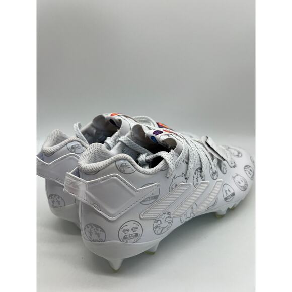 Adidas Freak 22 Big Mood Football Cleats White Silver Emoji GX7983 Size 10 New - Picture 15 of 16